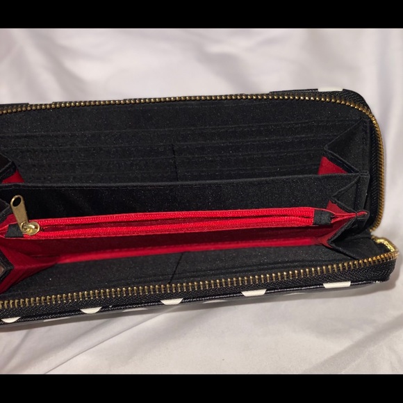 Olivia+joy Black and White Polka Dot Wallet - Picture 7 of 7